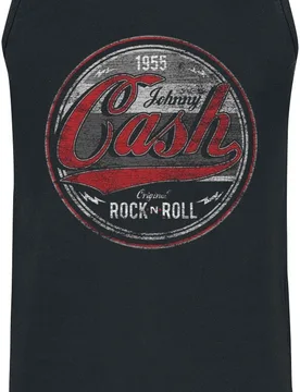 Tank-Top - Rock And Roll - S bis 3XL - für Männer - Größe XXL - schwarz - Lizenziertes Merchandise! - Männer - male - Johnny Cash - FashionsVida