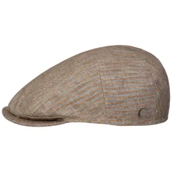Roccione Stripes Flat Cap by - grey-brown - Size: S (54-55 cm)