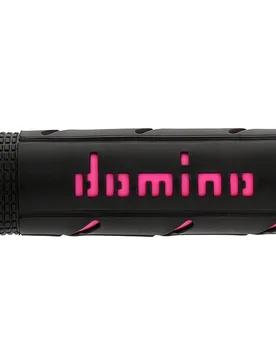 A250 Coppia Manopole Nero / Fucsia Road-Racing Universali - Domino - FashionsVida