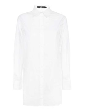 Camicia a tunica con pieghe sul retro