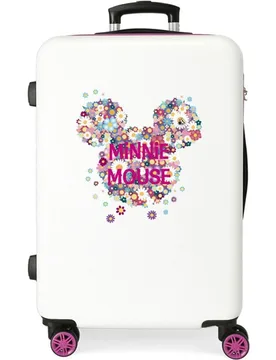 Maleta mediana infantil Minnie rígida 68cm Sunny Day rígida con capacidad de 70L - Disney - FashionsVida