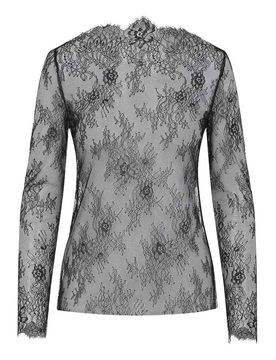 T-shirt in pizzo LS