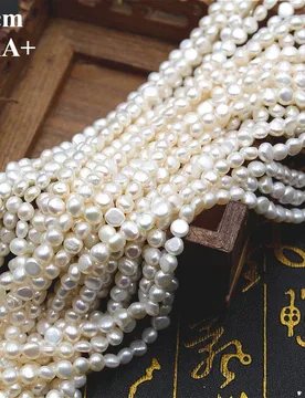 A + Natural Freshwater 100% White Irregular Pearl Fine Bead Women Gift Jewelry Make DIY Necklace Bracelet Accessories Wholesale - Aliexpress - FashionsVida