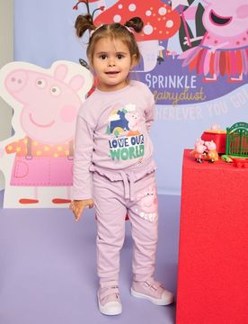 Pantaloni da tuta Peppa Pig - lavanda