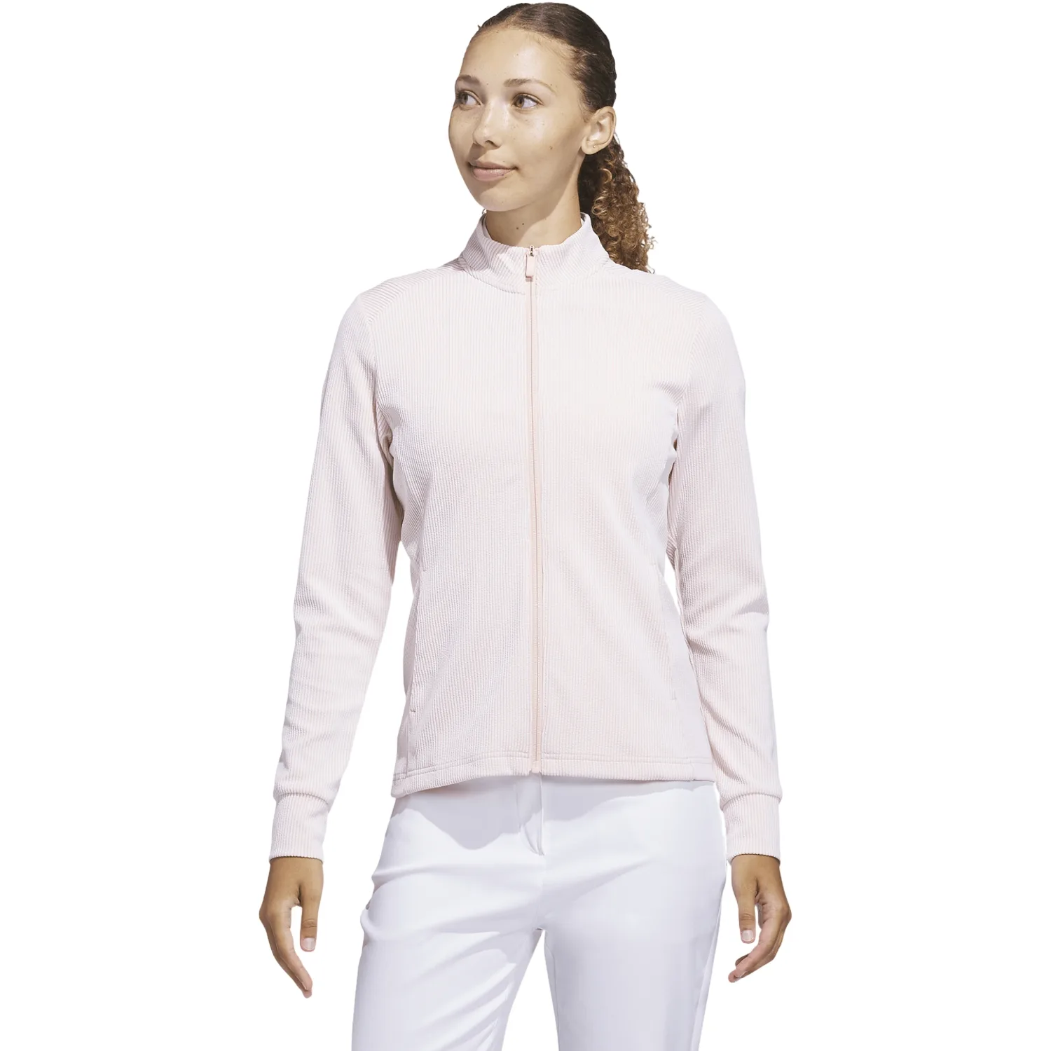 Layer Performance Texture Full-Zip, taupe m - Adidas - FashionsVida
