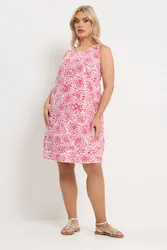 Floral Mini Dress - Multicolor - Size: 22-24