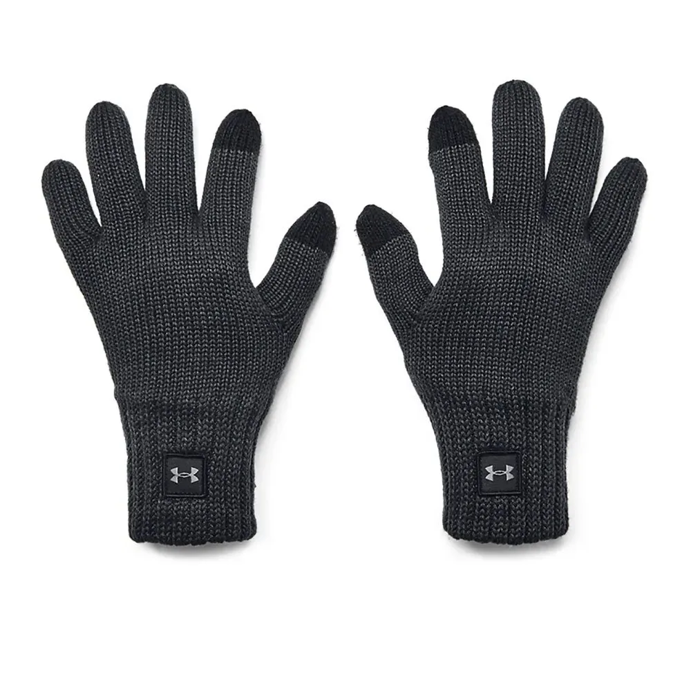 Halftime Wool Gloves Black / Castlerock L-XL Men - Under armour - FashionsVida