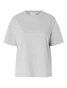 SELECTED Camiseta gris