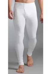 Mens 1 Pair Heat Holders 0.45 TOG Thermal Long Johns White XXXL - White - Size: 3X-Large