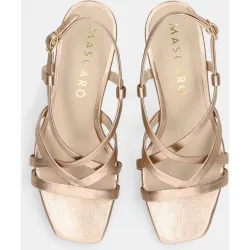 Sandalias de tacón Mandy de mujer en piel