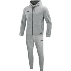 Jogginganzug Premium Basics mit Kapuze (Grau / Größe 42 / Damen)