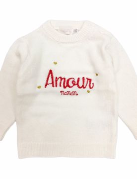 Maglia Panna/rosso Amour I23529