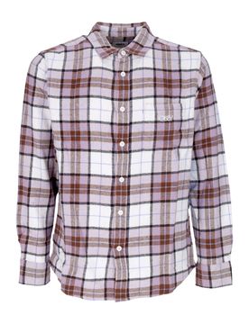 Camicia Manica Lunga Uomo Vince Woven L/s Unbleached Multi