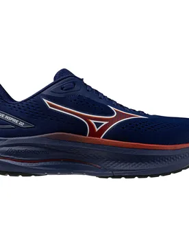 Wave Inspire 22 Running Shoes Beacon Blue / Tomato Puree / Firec UK 10.5 Men - Mizuno - FashionsVida