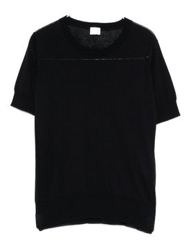 Maglia Girocollo In Cotone E Seta