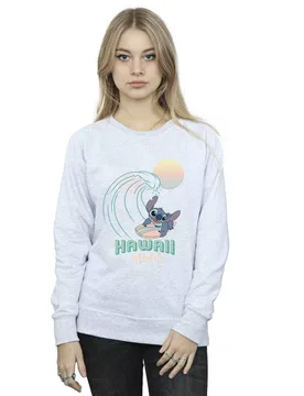 Lilo & Stitch Hawaii Sweatshirt - Grey - Size: S - Disney - FashionsVida