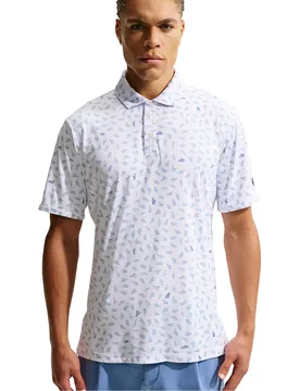 Golf Polo Par 5 Print, weiss/blau xxl - Nike - FashionsVida