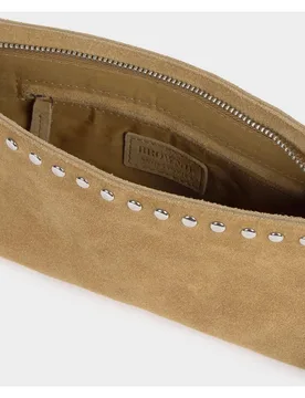 Bolso de mujer de cuero con tachas - Brownie - FashionsVida