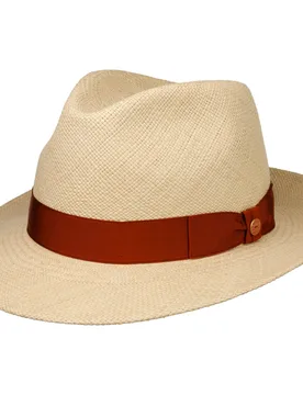 Albenga Panama Bogart Hat by - nature-rust - Size: 61 cm - Mayser - FashionsVida