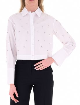 Camicia con inserti LIU JEANS PANNA 42