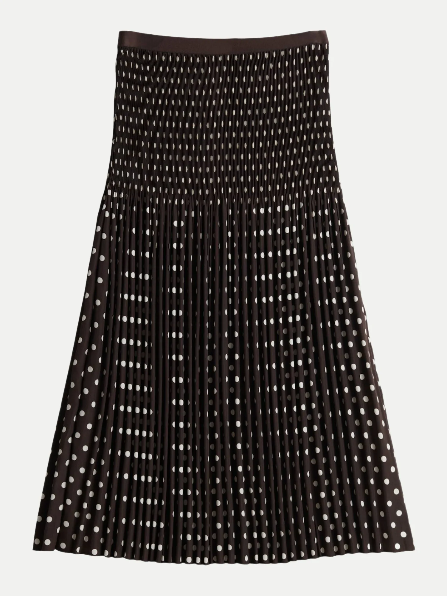 Bedruckter Plisseerock mit Komfortbund Schwarz 36 - Opus - FashionsVida