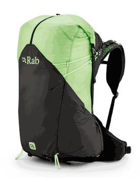 Syclon XP 38ND wasserdichter Rucksack Damen Black/Dark Fig Green