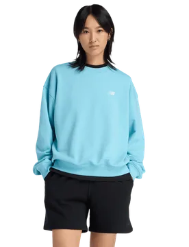Terry Donna - Felpe Blu - Taglia XL - Jersey di cotone XL - New Balance - FashionsVida