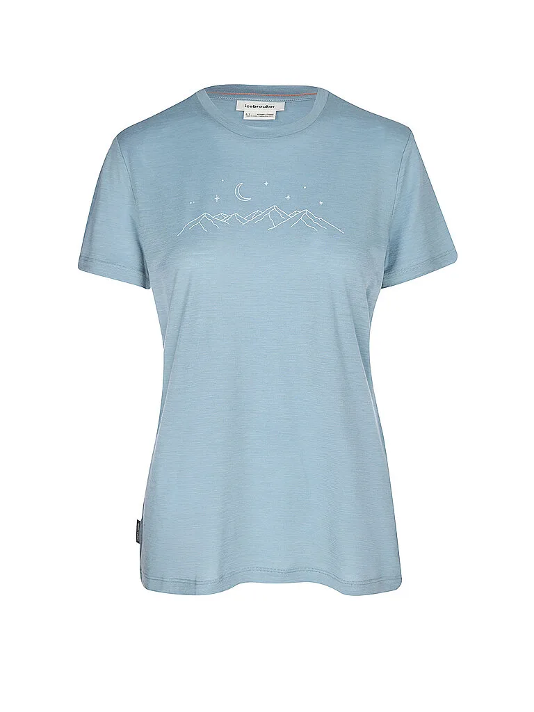 Camiseta funcional de mujer 150 Tech Lite Sparkling azul claro M - Icebreaker - FashionsVida
