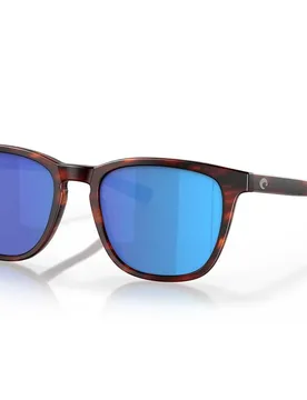 Sullivan Mirrored Polarized Sunglasses Matte Tortoise Blue Mirror 580G/CAT3 Men - Costa - FashionsVida