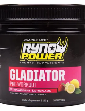 Gladiateur Mélange Pour Boisson De Pré-entraînement Limonade à La Fraise 150gr