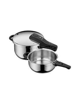 Juego de olla a presión PERFECT 4,5l + 3l Cromargan plata
