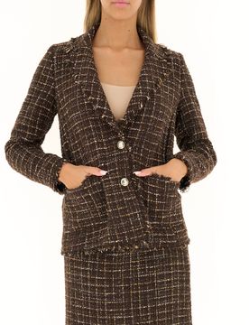 Giacca monopetto MARRONE 48