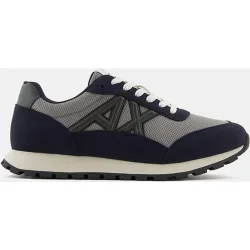 Zapatilla retro-running de hombre con combinación de materiales ly logo lateral