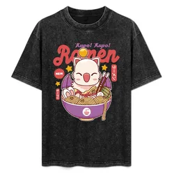 Moogle Kupo Ramen T-Shirt Breathable Lightweight Summer Top