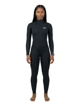 Combinaison En Néoprène à Manches Longues Et Fermeture éclair Sur La Poitrine Amaze Core 3/2 Mm Black S - Ion - FashionsVida