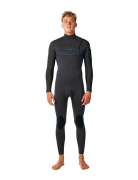 Combinaison En Néoprène à Manches Longues Avec Fermeture éclair Sur La Poitrine Dawn Patrol 4/3 Mm Grey / Blue S - Rip curl - FashionsVida