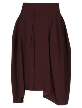 Falda midi Mujer Marrón chocolate 40,42 Mujer