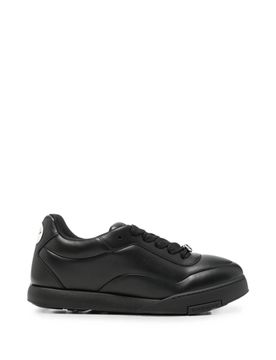 Contrasting Engraved Slip-On Sneakers