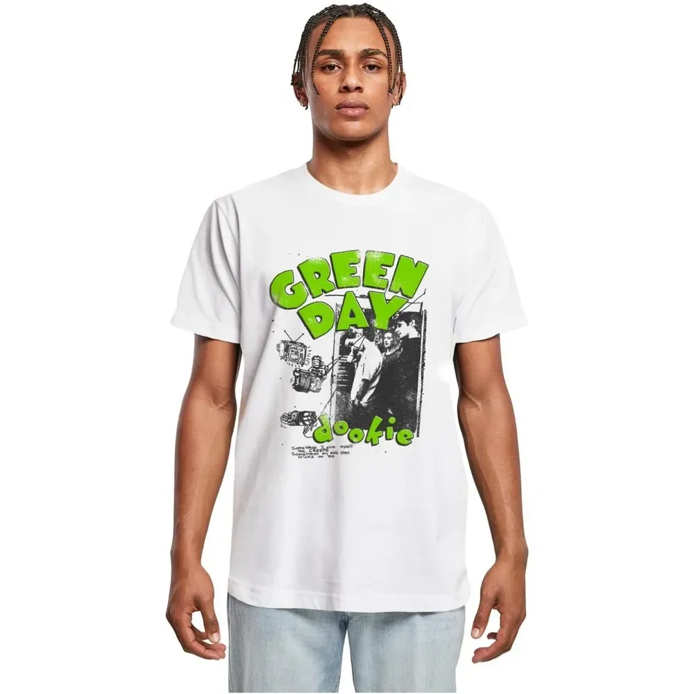 Maglietta A Maniche Corte Green Day Dookie Sketched Up White 3XL - Merchcode - FashionsVida