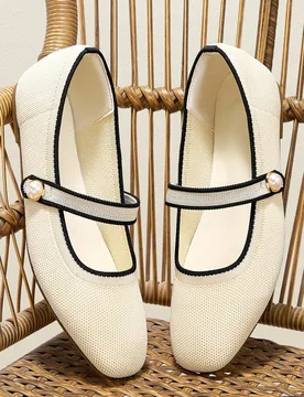 Zapatos planos de estilo Mary Jane versátiles y sencillos para uso casual y Navidad - Shein - FashionsVida