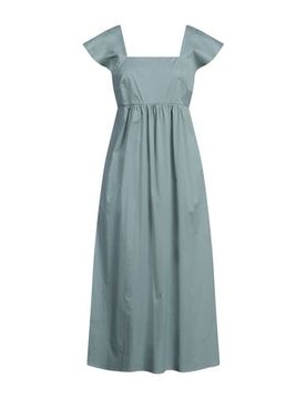 Vestido midi Mujer Verde salvia 38 Mujer