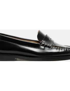 Mocasines de mujer en piel con punta cuadrada - Pompeii - FashionsVida