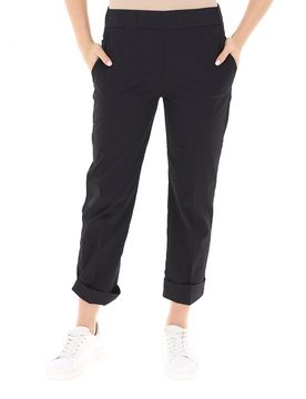 Pantalone vita elasticizzata NERO XL