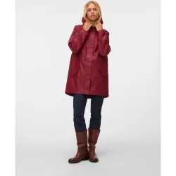 Chubasquero de mujer midi con capucha
