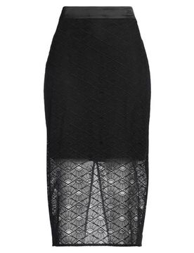 Falda midi Mujer Negro 36 Mujer