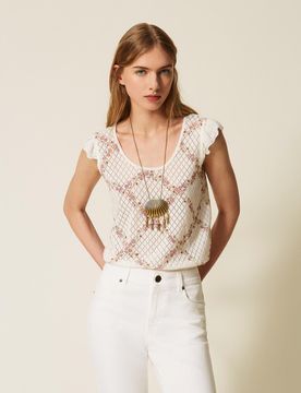Twinset Top double usage en maille