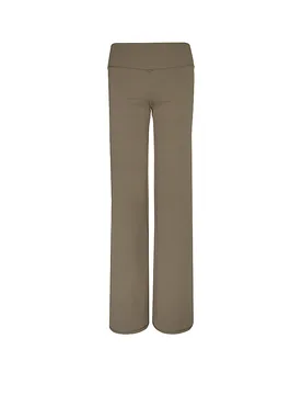 Pantalones de yoga anchos de entrenamiento para mujer marrón S - Mandala - FashionsVida
