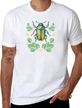 Beetle bug insect watercolor art print T-Shirt t shirts for man cotton soft funny t shirts dark humor T-Shirt - Aliexpress - FashionsVida