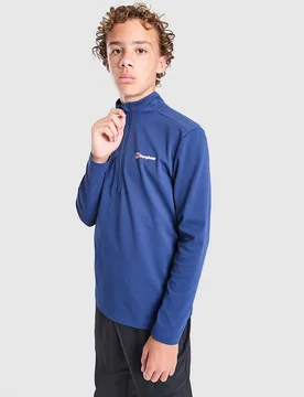 Core 1/4 Zip Top Junior - Blu, blu blu Bambino taglia 9-10Y - Berghaus - FashionsVida