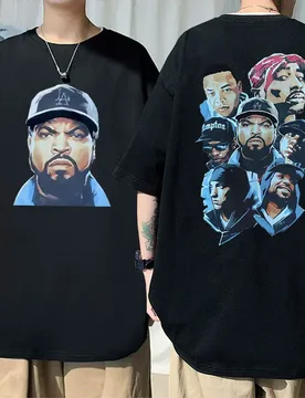 Rapper Ice Cube Eminem The Notorious Big Graphics T Shirts Summer Men Hip Hop Vintage Rap Tshirt Men's Casual Oversized T-shirts - Aliexpress - FashionsVida